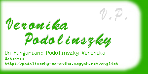 veronika podolinszky business card